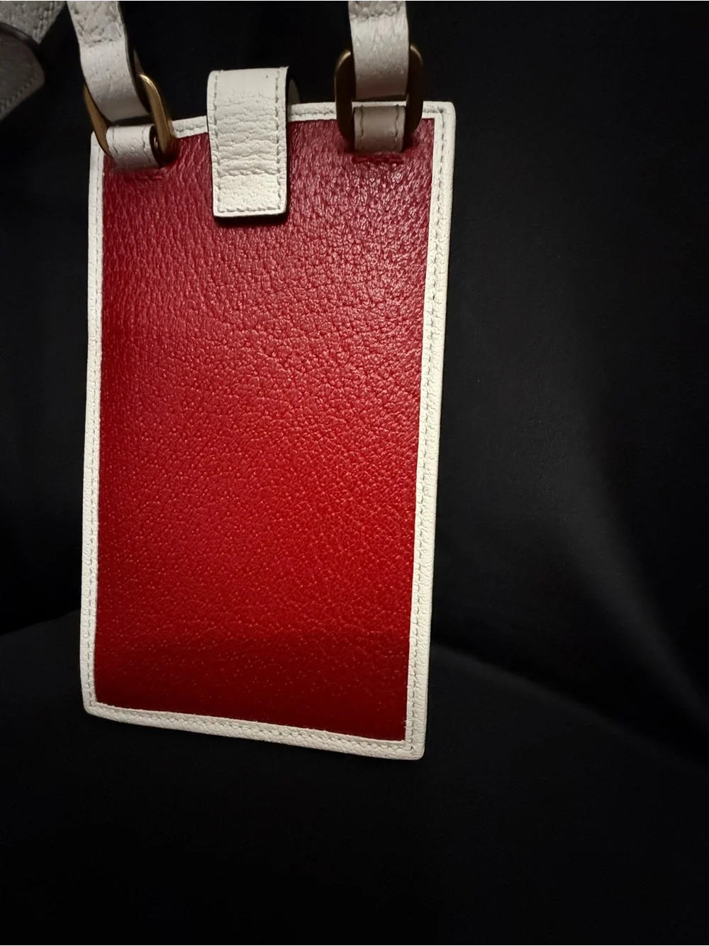 Authentic Gucci Adidas Red & White Logo Crossbody Phone Trefoil Red & Purse - Picture 5 of 14
